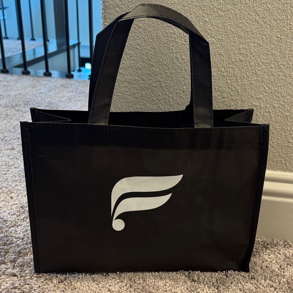 Fabletics Black Tote Shopping Bag